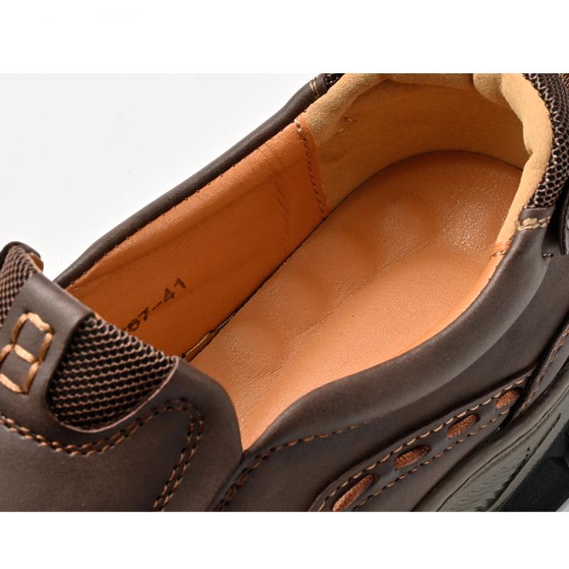 Pantofi pentru bărbați de mărime mare din piele naturală Pantofi slip On 39-48