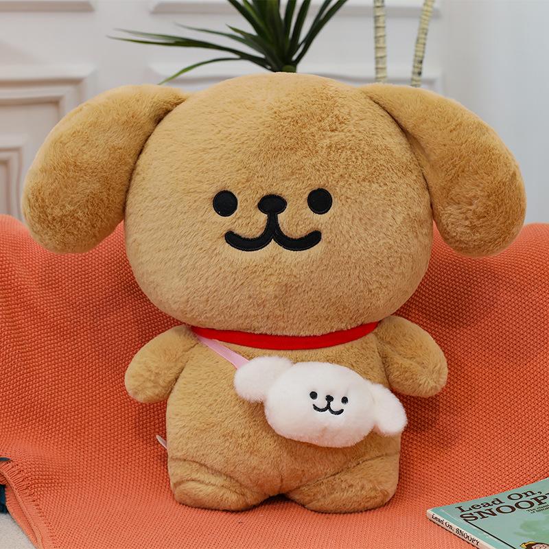 New Cartoon Line Dog Doll Cute Puppy Doll Love Dog Plush Toy Doll