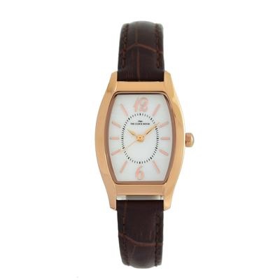 [The Clock House] Business Formal Analoge Wasserdichte Uhr Stilvoll LBF5003-WH2B Damen Weiß