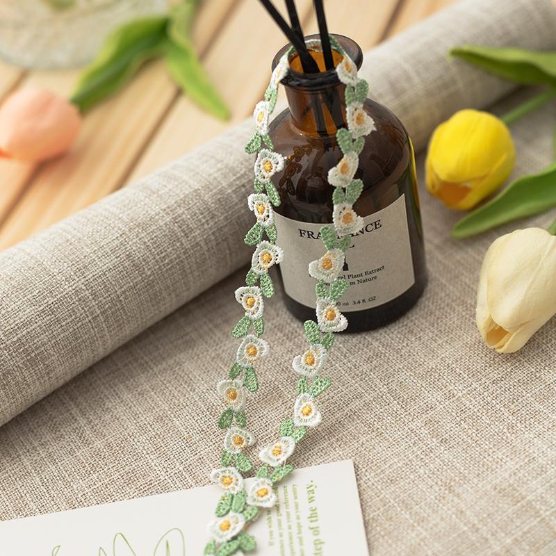 5meters/Lot Flower Ribbons Trim For Dresses Clothing Handmade Material Sewing Material Sewing Accessories Needlework Decoration