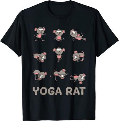 Rat Yoga Positions Funny T-Shirt Classic T-shirt