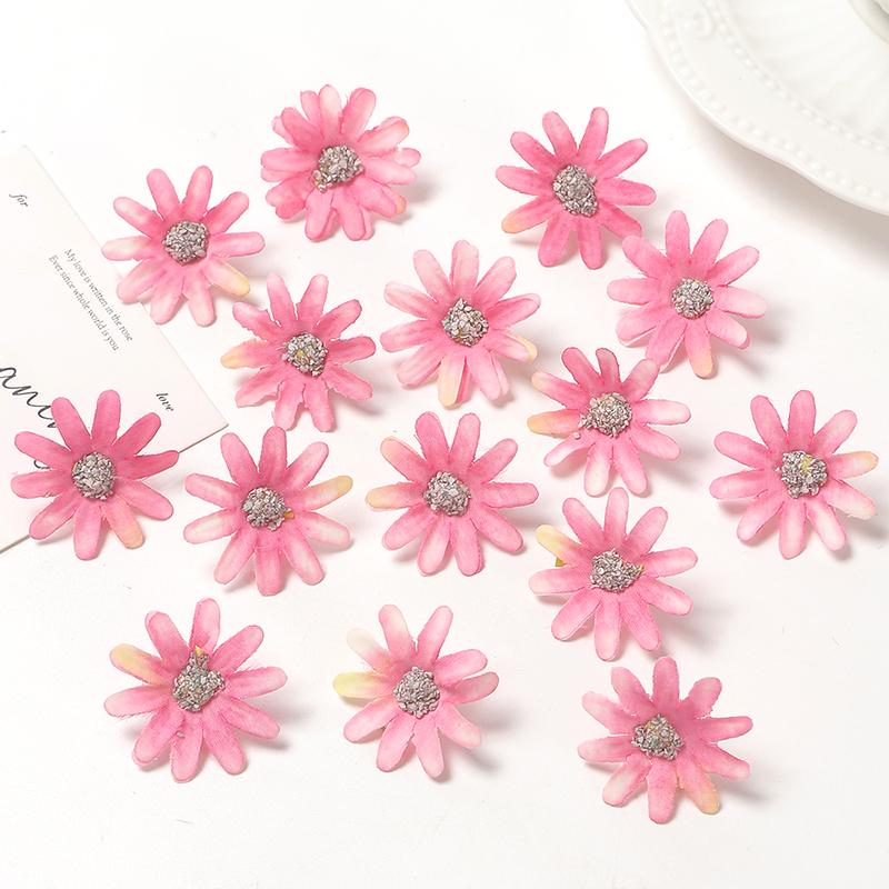 30/50Pieces 3cm Silk Rose Artificial Flowers Heads Fake Flowers for Home Decor Room Wedding Decoration DIY Garland Accessories