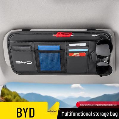 Car Sun Visor Glasses and Card Holder for BYD Han, Yuan, Song, S7, Qin, F6, Tang, Seal, and Destroyer Models