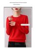 2025 Versatile Loose-Fit Wool Sweater: Slimming, Solid Color, Perfect for Autumn & Winter