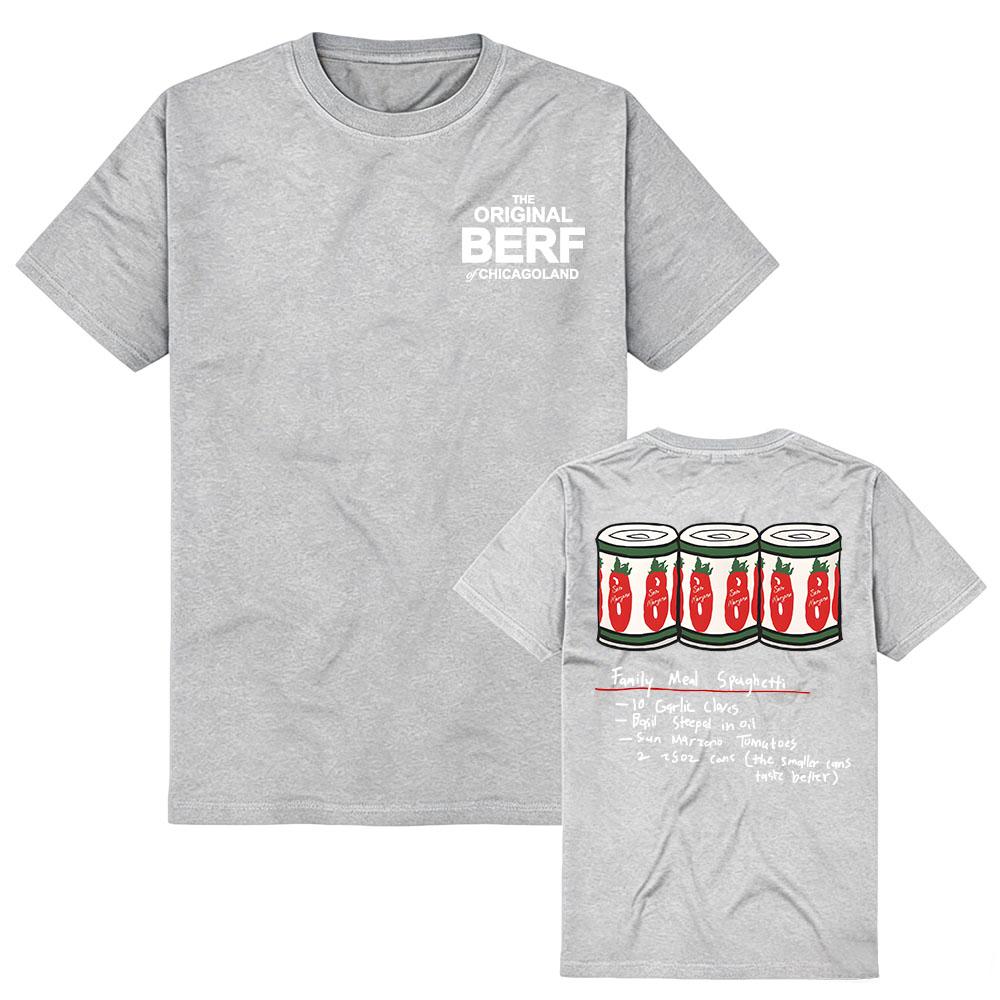 La Camiseta Original BERF de CHICAGOLAND El Oso Temporada 5 Diseño Impreso Camiseta Unisex Streetwear Algodón Manga Corta Camisetas para Mujer