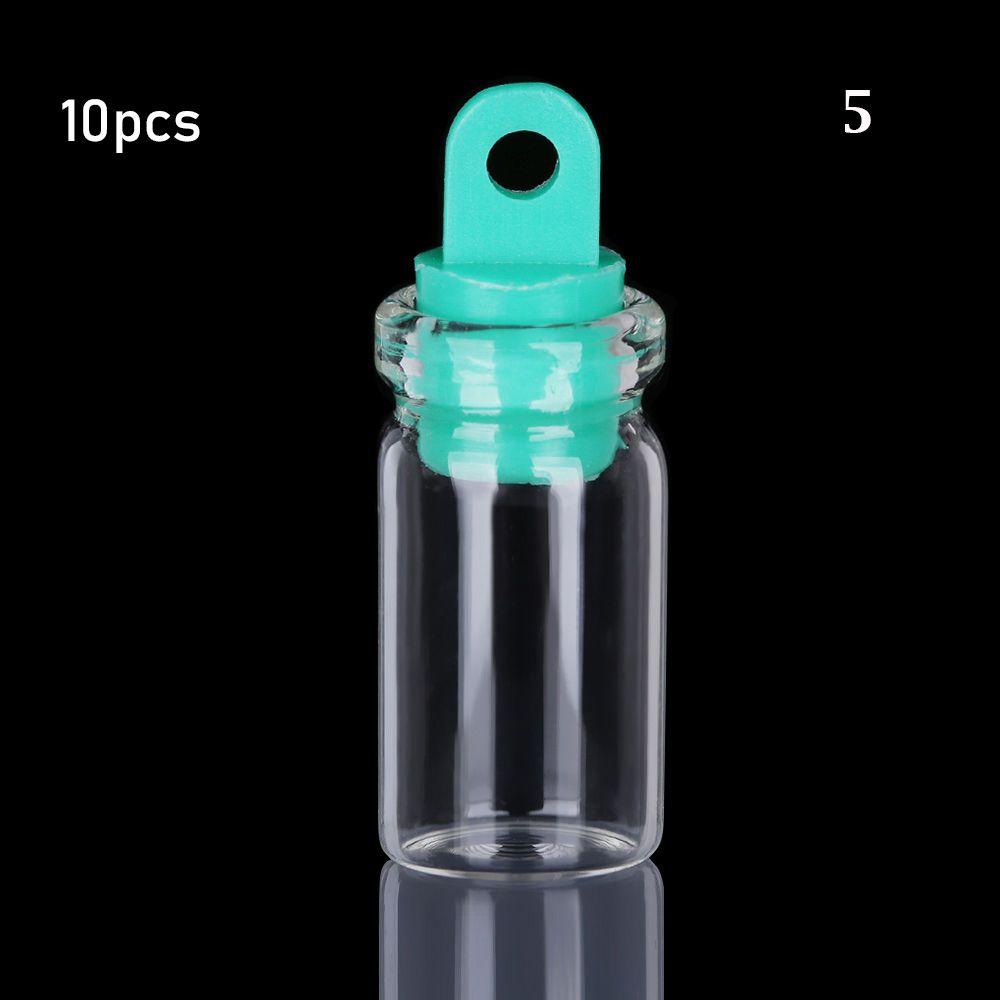 5/10pcs Small Drift Bottle Glass Jars Decoration DIY Containers Mini  Message Vials Ornament Cork Stopper Rainbow Wishing Bottle