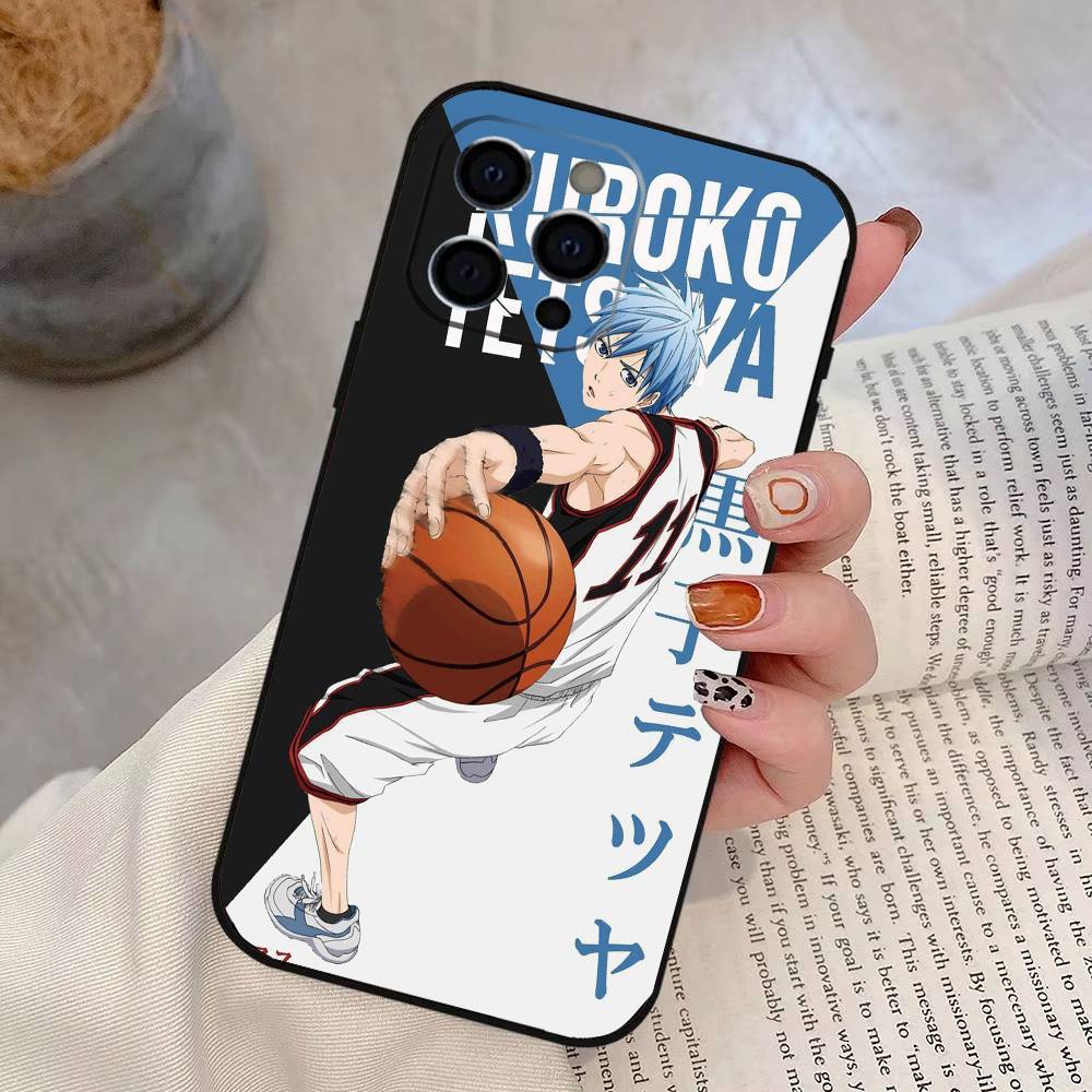 Tetsuya Kuroko Phone Case For iPhone 17,16,15,14,13,12,11 Plus,Pro Max,XS,Soft Silicone Black Cover