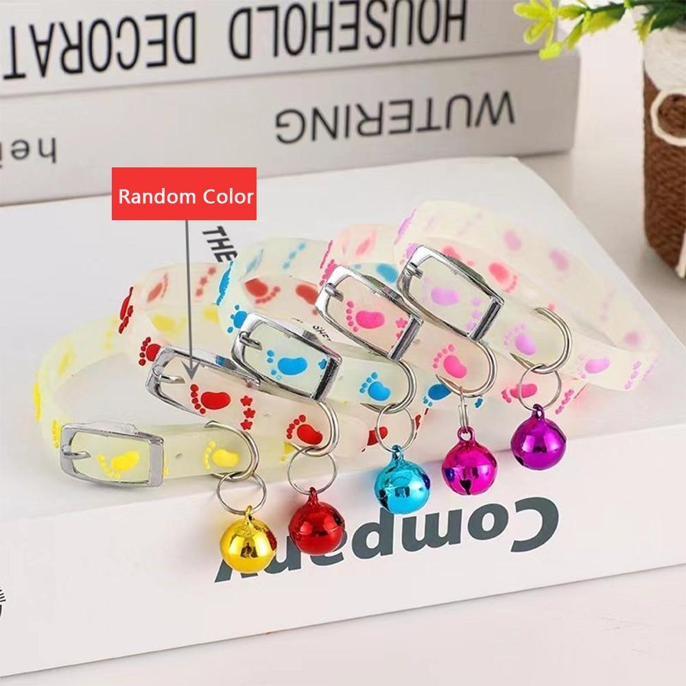 

Gifts Silicone Luminous Cat Bell Attachment Neck Ring Anti-Loss Collar Pet Cat Accessories Fluorescent Collar