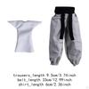 1/12 Male Doll Pants with Belt Casual Dress Up Loose Trousers Mini Long Pant for 6 Inch Action