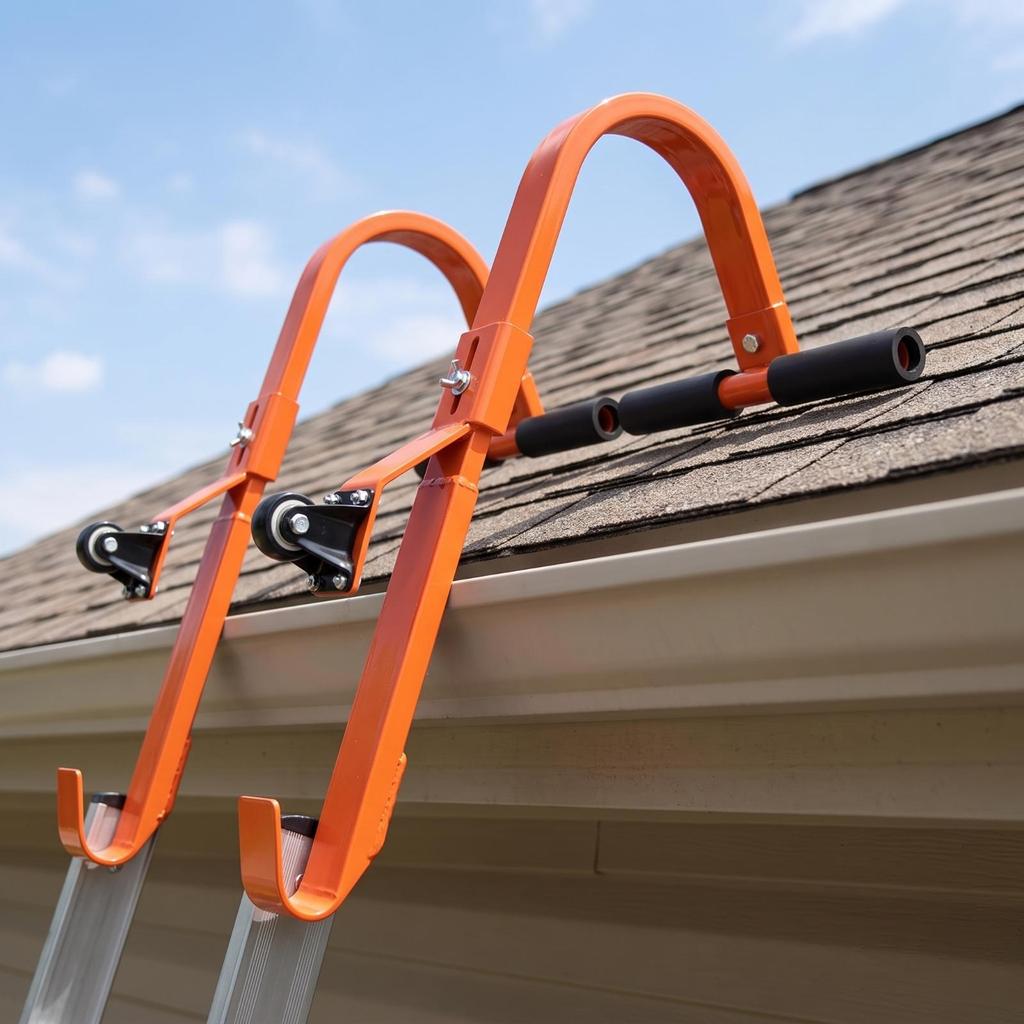 Ladder Stabilizer Safe with Wheels Rust-Resistant for Roofers