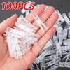 100/50PCS Plastic Mini Photo Clips Transparent Mini Clothes Pegs Clothespins for Photos DIY Wedding Party Decoration YFJ008