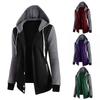 Herbst Sport Damen Colorblock Hoodies Mantel Langarm Kapuzenjacke Oberbekleidung