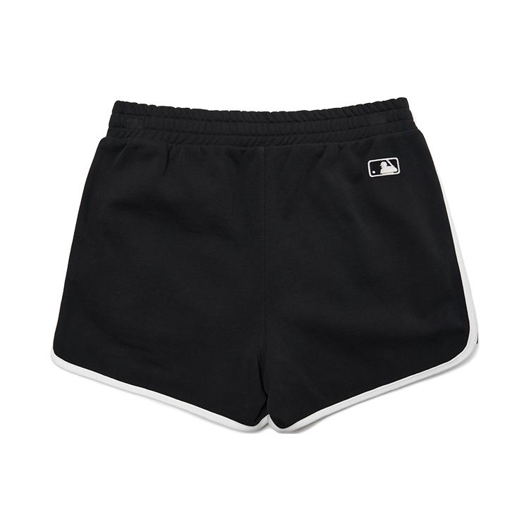 New MLB Base Logo Casual Shorts Women's Black 3FSPB0423-50BKS