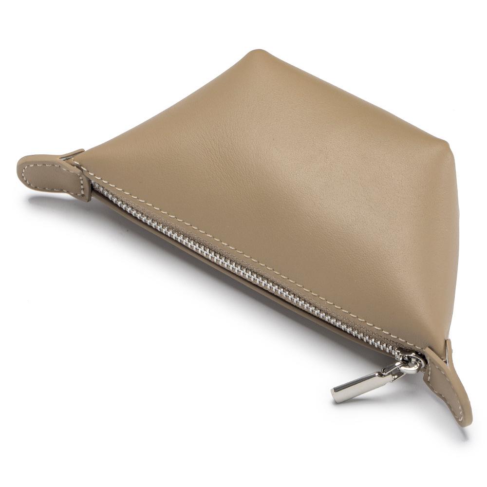 New creative vegetable tanned cowhide mini dumpling change bag women, niche coin key storage bag