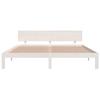 VidaXL Bed Frames White Solid Wood 180x200 Cm Super King 810511