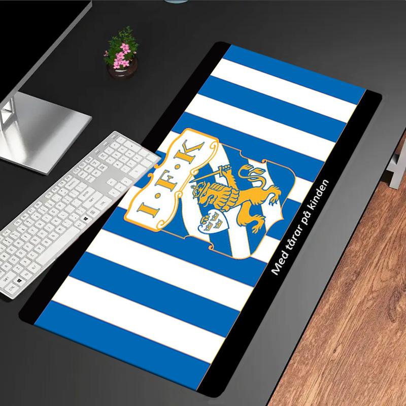 Ifk Goteborg Crest mouse pad, rubber base, esports desk mat, mouse pad for gamers and office use, gaming desk , easy to clean mat