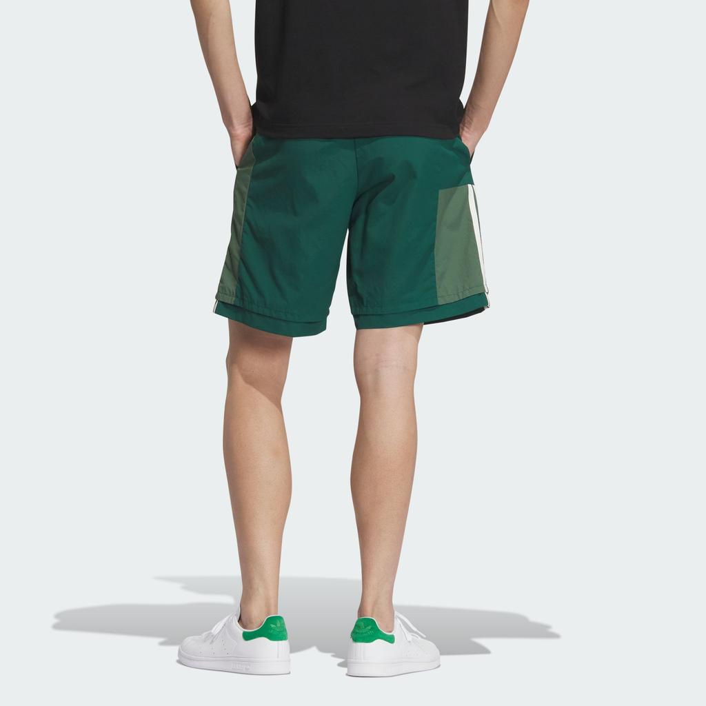 Adidas Originals Striped Colorblock Drawstring Casual Shorts Men Bottoms Multicolor IU4799