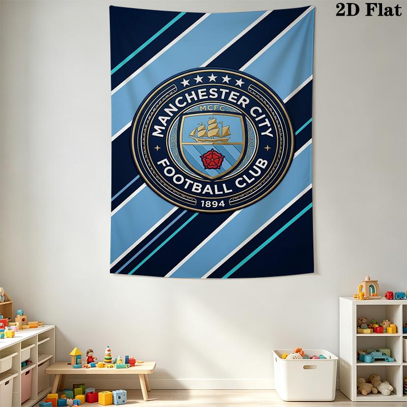 Manchester City Football Club Crest Bedding 1 Duvet Cover 2 Pillowcase Without Core Duvet Cover And Pillowcase Soft And Comfortable