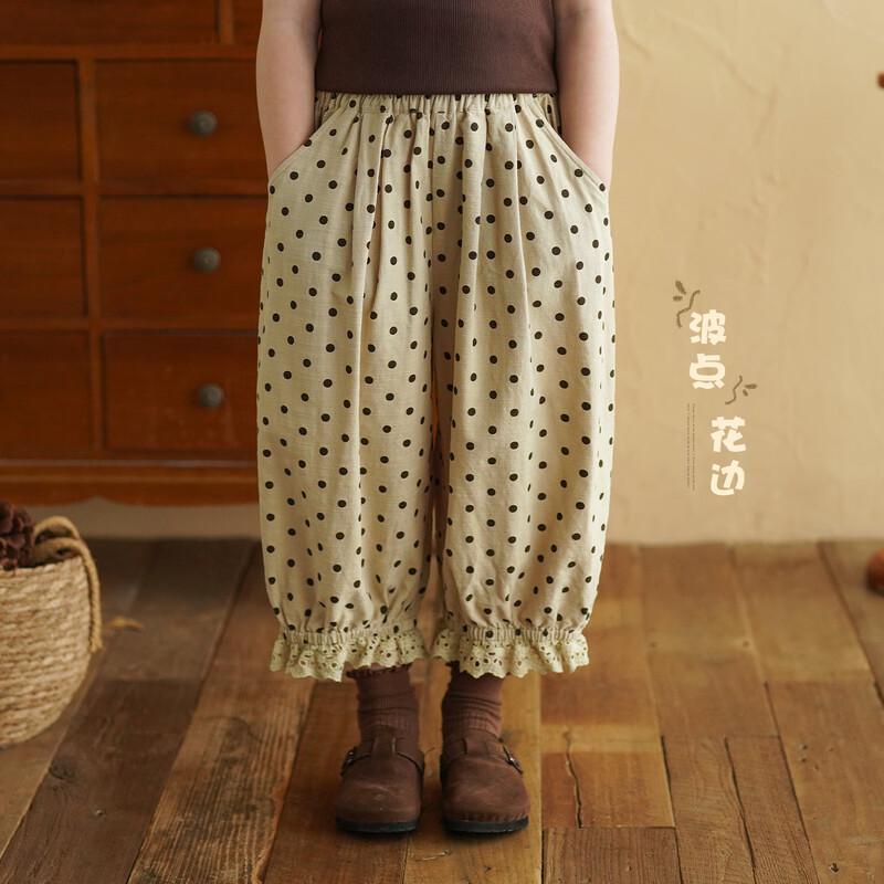 

Кружевные штаны-фонарики в горошек для девочки 80