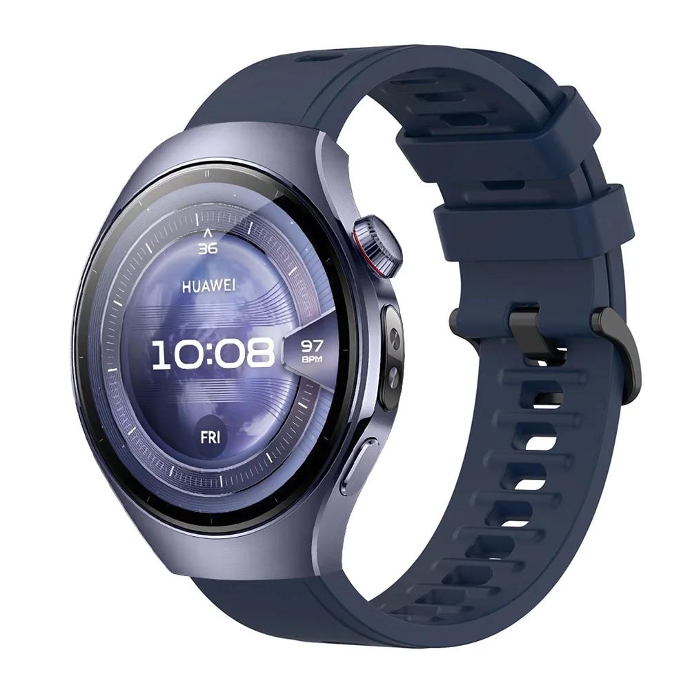 22mm 20mm Silicone Strap for Huawei Watch 5/GT5/GT4/GT5 Pro 46mm Sport Bracelet for Amazfit Bip 6/GTR 4/Balance 2/Active 2 Band