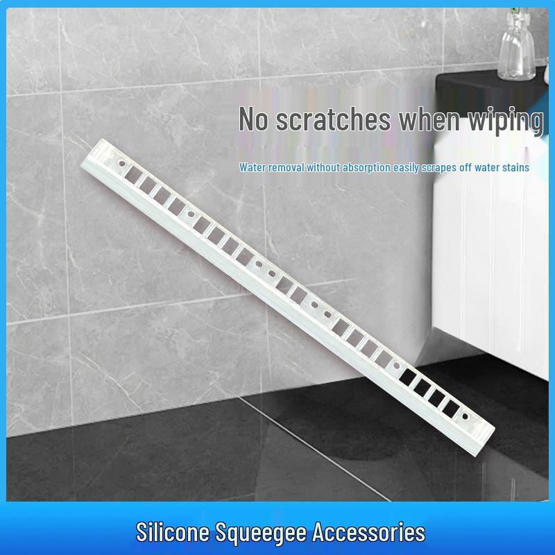 Commercial Large Silicone Floor Squeegee for Kitchens, Restaurants, Bathrooms, and Toilets