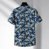 Men's Floral Print Short Sleeve Casual Shirt