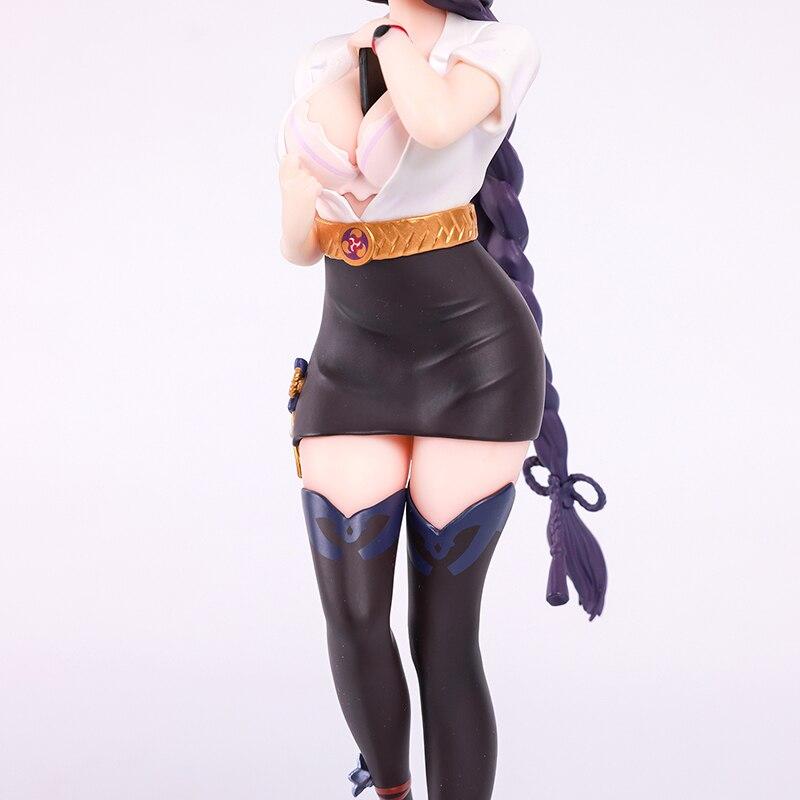 22cm Genshin Impact Raiden Shogun Anime Figure Ganyu /Keqing /Paimon /Klee Action Figure Hu Tao Figurine Collection Model Doll Toys