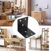 Metal Stainless Steel Corner Bracket 90 Degree Heavy Duty Angle Brace Durable Reinforced Corner Brace Board Shelf Support