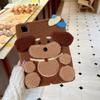 Cute Plush Teddy Dog Case for iPad A16 2025 11/12th A19 2026 Mini 6 7 8.3in iPad 7 8 9 10th 10.2in 10th 10.9in 10.5 Pro 11 Air 11 12.9 13 Tablet Case