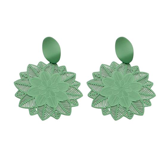 1 Paar Ohrstecker übertrieben Temperament schlank Gothic zierlich nichtallergisch Retro hohl Blume Tropfen