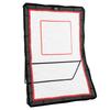 Lacrosse Rebounder for Backyard, 5x7 Ft Volleyball Bounce Back Net, Pitchback Throwback Baseball Softball Return Training Screen, Adjustable Angle