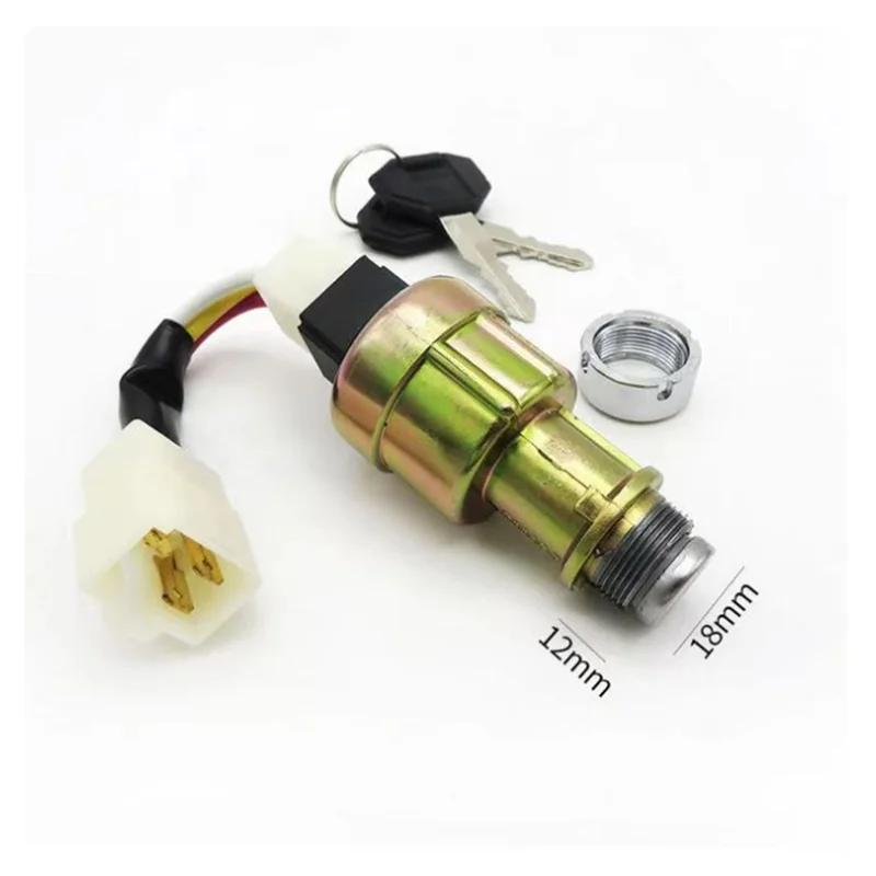 1 SET For Heli Forklift JK411 3/4-wire Start switch Ignition switch Ignition lock high quality Repair tool Forklift accessories