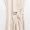2025 Spring Women's European & American Style Silk Satin Slimming Knot Dress