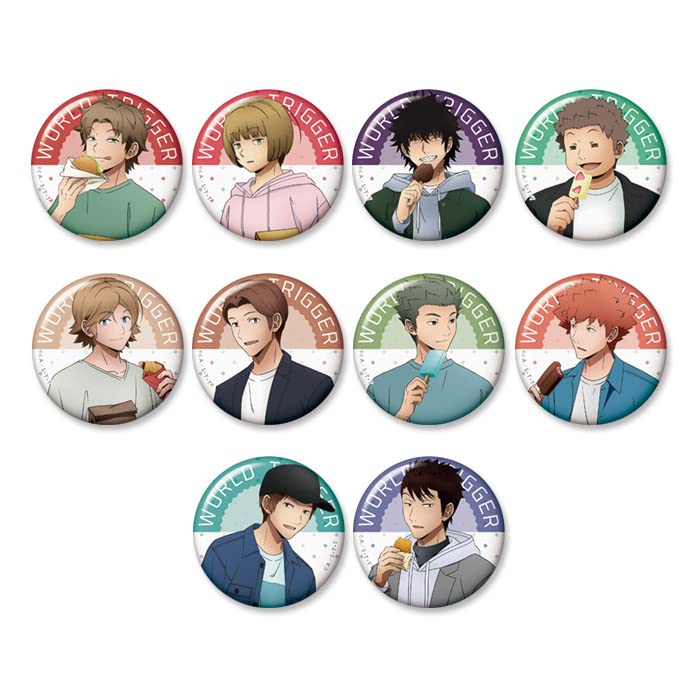 

World Trigger Оригинальный торговый значок Повседневная жизнь 10 штук в 1 коробке вер.. т.2