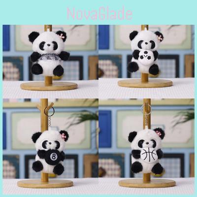 Pandabär Plüschtier Anhänger Aus Kurzem Plüschmaterial Für Tier Sammler