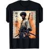 Men's & Women's African Shaman Warrior Blade Print T-Shirt - Cultural Heritage Design with Tribal Blade & Shaman Art - Soft Breathable XXX Cotton Tee