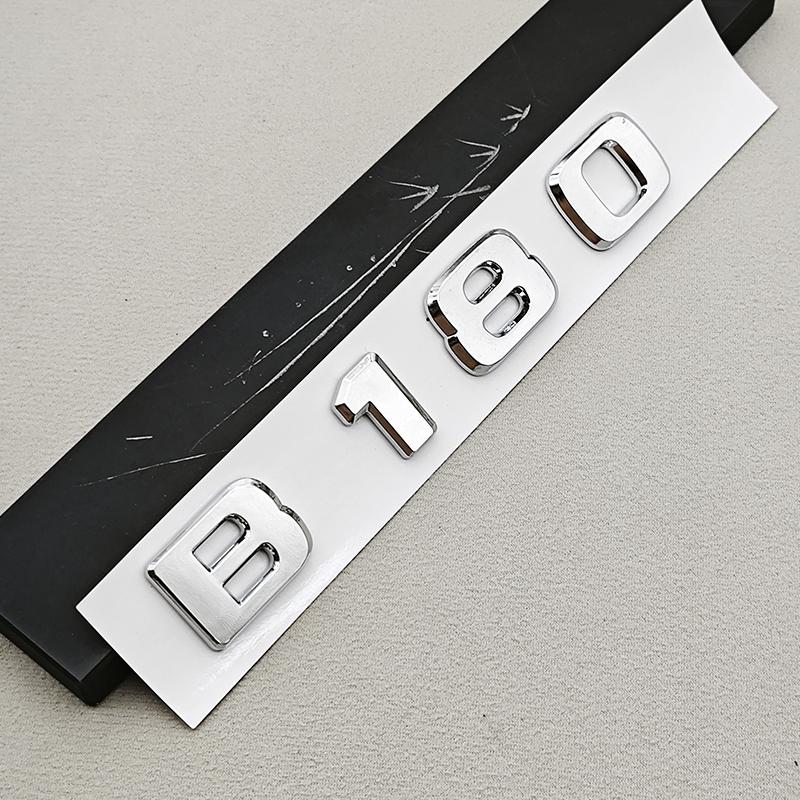 3D ABS A180 A200 B180 B200 Logo Emblem Letters Sticker Car Trunk Badge For Mercedes Benz Auto Accessories