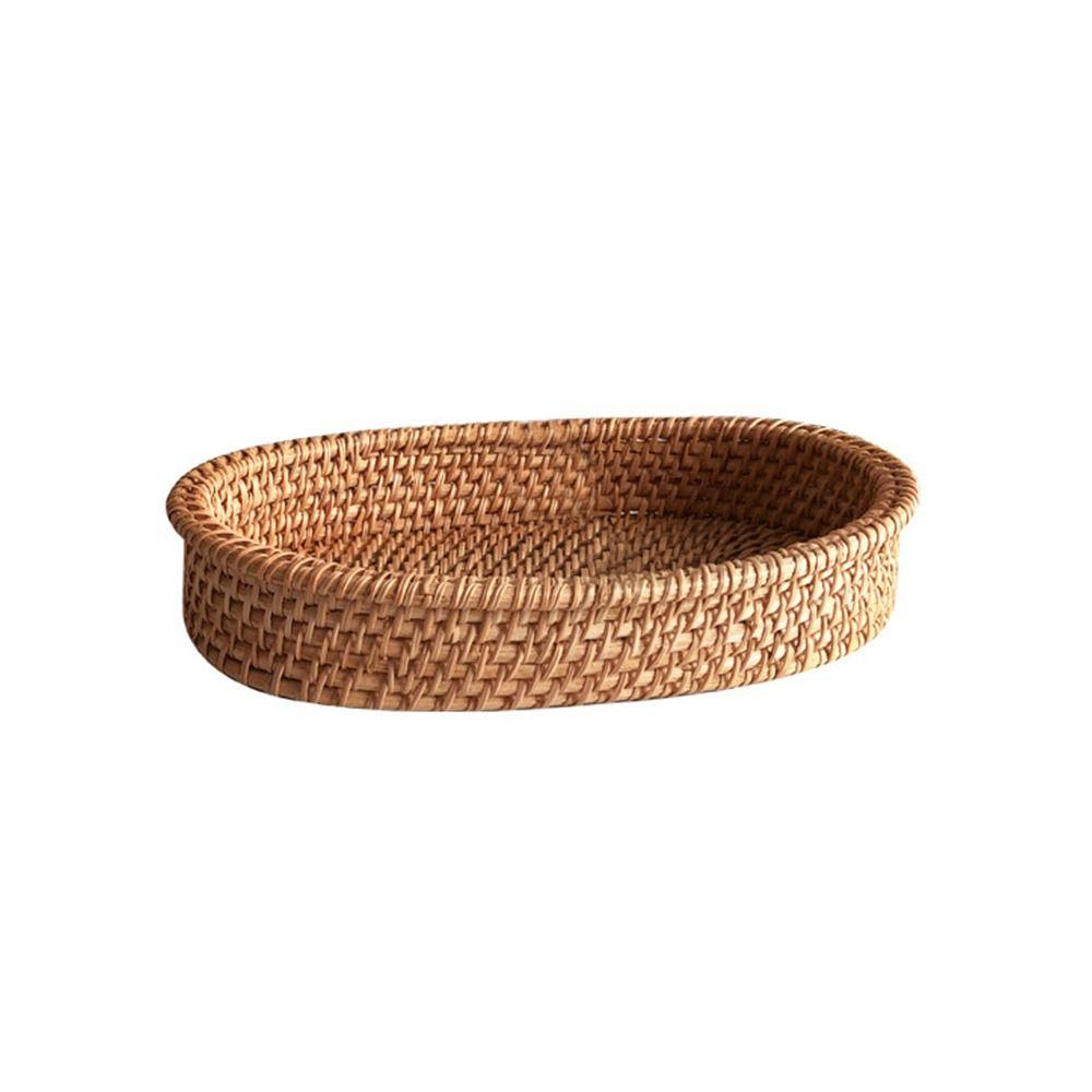 

Прямоугольная круглая овальная корзина для показа пластиковая кухонная органайзерная коробка для дома, магазина, отеля Oval-M