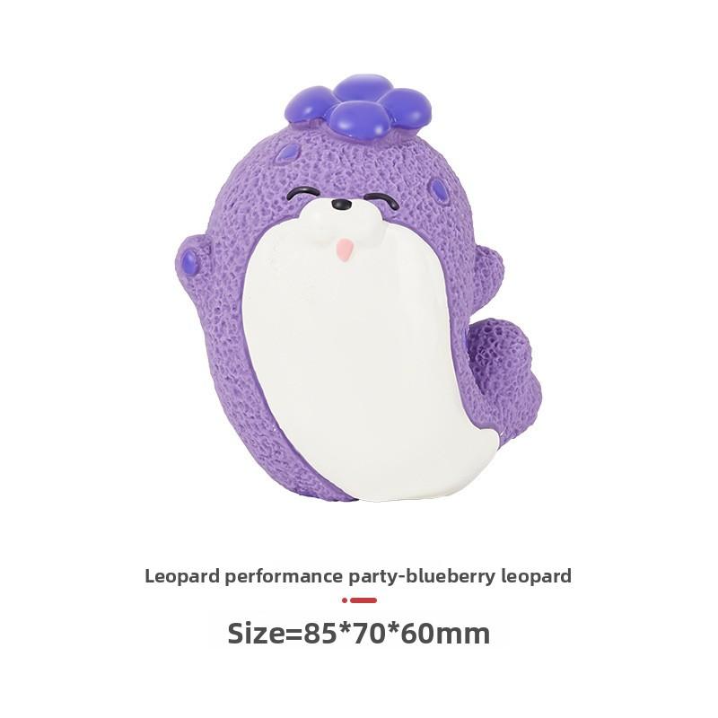 Cute Fruit Seal Shaped Latex Squeaky Dog Toy Durable Bite Resistant Teething Chew Toy for Small Medium Dogs Puppies Relieve Boredom
