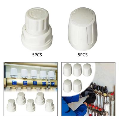 5 Pezzi Valvola Radiatore per Collettore Riscaldamento a Pavimento Accessori Filettatura M30x1.5 Adatta per Controllo Temperatura Radiatore