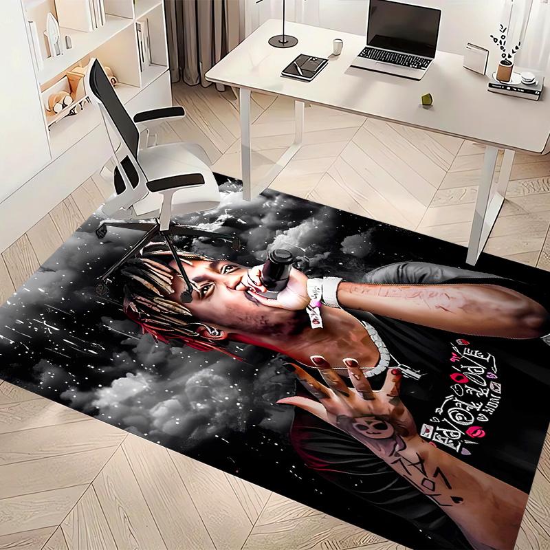 Juice WRLD1 Printed Absorbent Washable Carpet, Non-Slip Bathroom Mats, Kitchen Rugs, Yoga Mat,Living Room Entrance, Camping Picnic Rugs