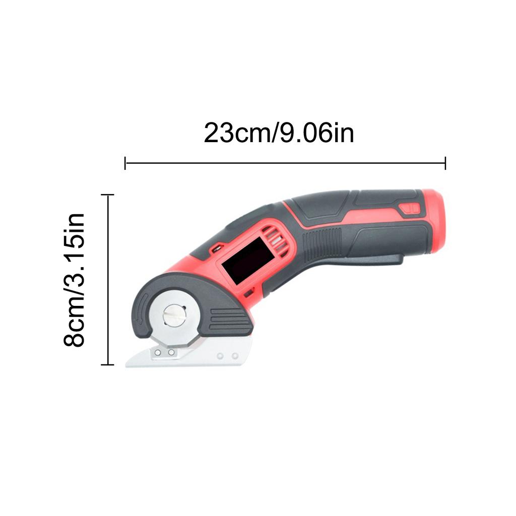 Cordless Electric Scissors 4V 2000mah Rechargeable Cutter with Safety Lock 240RPM for Cardboard Leather Paper Felt