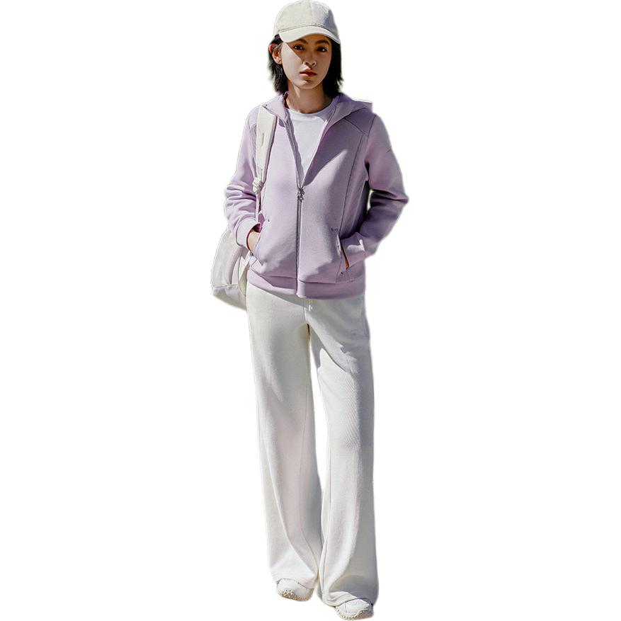 Anta Training Series Simple Casual Versatile Zip Hoodie Women hoodies 162617710S-4