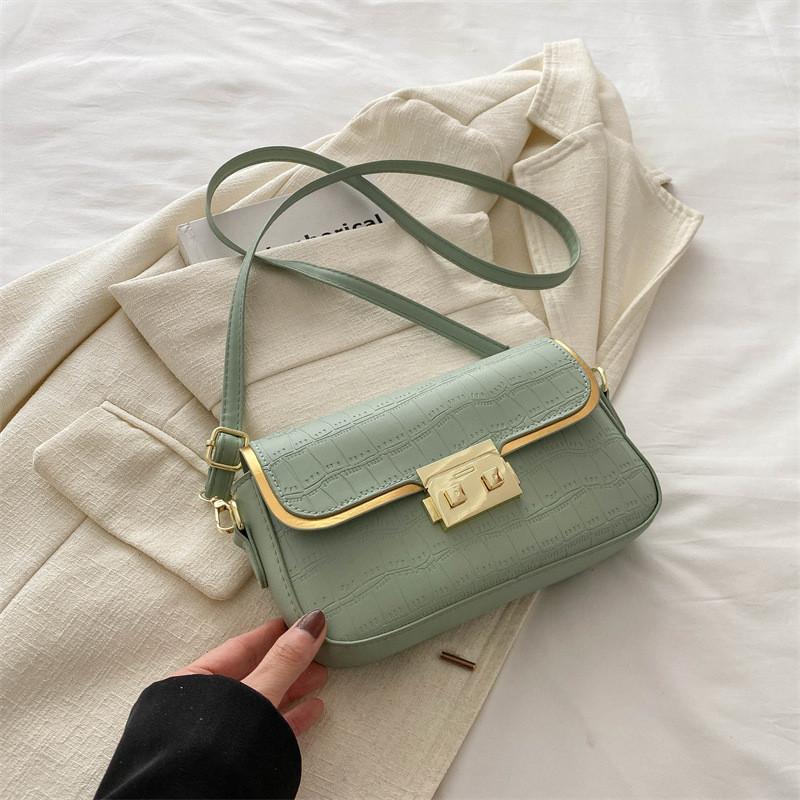 Chic Stylish Small Square Bag Elegant Solid Color Shoulder Crossbody Purse For Daily Use