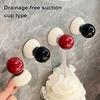 Vacuum Suction Cup Hooks Push-to-Lock No Drill No Nails No Glue Required Wall Hook Heavy Duty Round Spherical Design Hanging Hook for Keys Towels