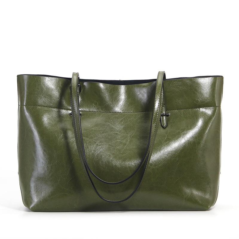 Bag Women's New Leather Versatile Tote Bag Fashionable Cowhide Large-capacity Handbag