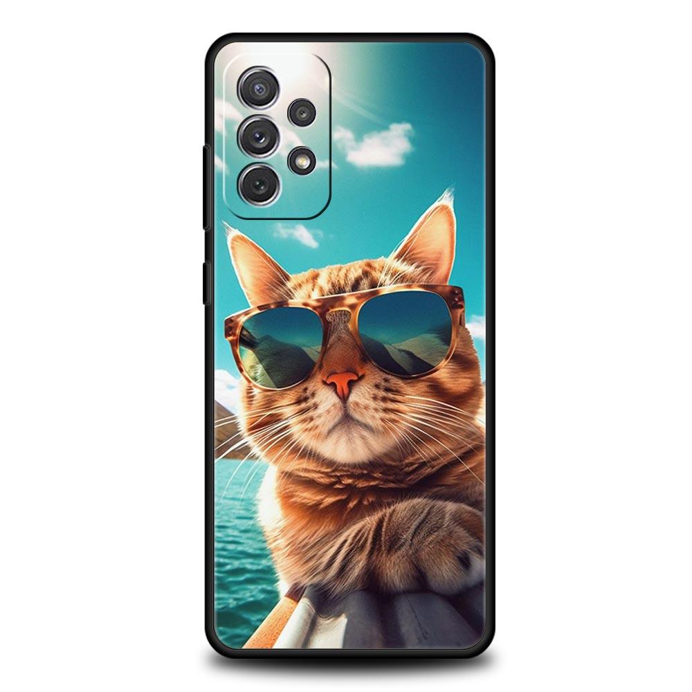 

animados de gato conejo oso Case for Samsung A51 A71 A21S A12 A11 A15 A25 A31 A41 A23 A33 A53 A73 A03S A05S A13 5G A35 A55 Cover For Samsung A01