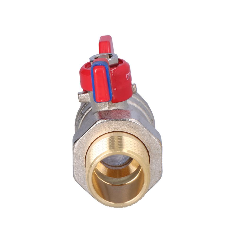 Female-male Ball Valve with Butterfly, with Screw Connection, 3/4 Inch, F-Comfo