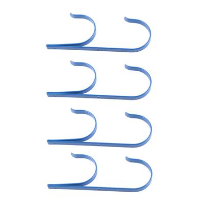 4 Ensembles Support de Poteau de Piscine Professionnel Alliage d'Aluminium Support de Poteau de Piscine Crochets pour Poteaux Brosses Tuyaux d'Aspiration Outils de Jardin