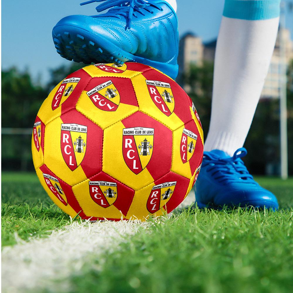 Lens FC Size 5 Standard Football Durable Training Match Soccer Ball for Adult Outdoor Sports
